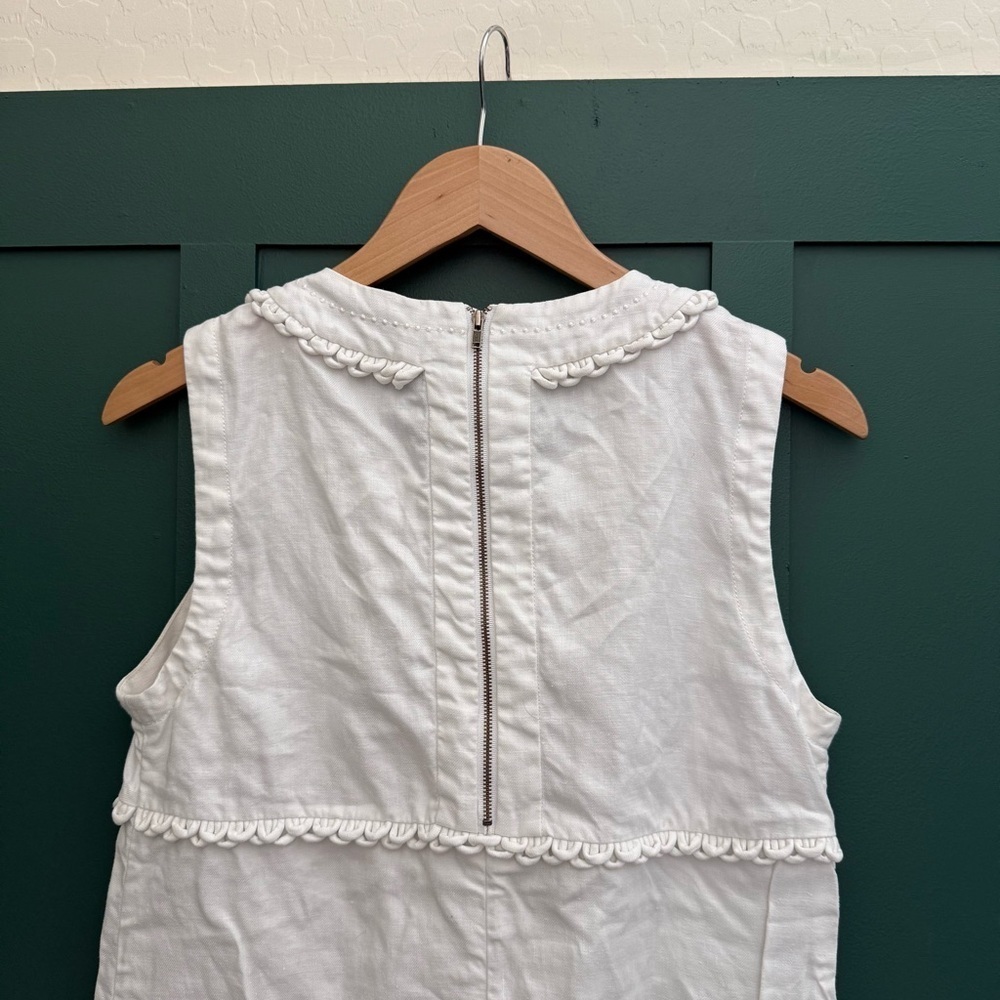 See by Chloe White Sleeveless Linen Flax Dress Nautical A Line - Picture 8 of 10